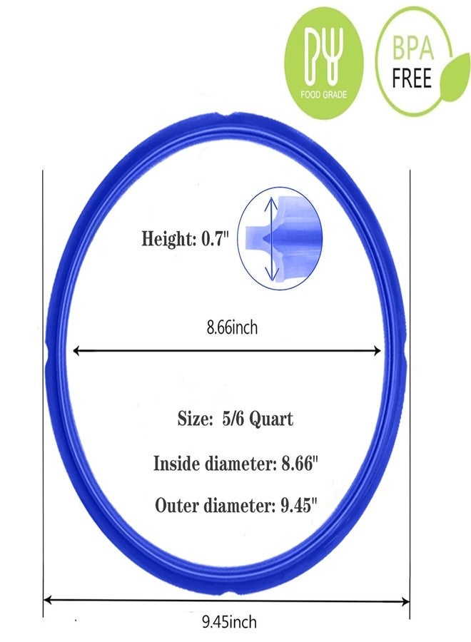 Buildcon 3 Pcs Instant Pot Accessories, Pressure Cooker Gasket for Instant Pot, Cooker Combo,Seal Ring Replacement - Image 2